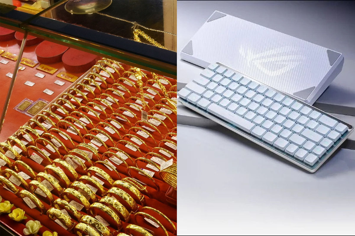 Bảng gi&aacute; v&agrave;ng trưa 6/7: Một thương hiệu bất ngờ đi \'ngược d&ograve;ng\', b&agrave;n ph&iacute;m gaming ASUS gi&aacute; ra sao?