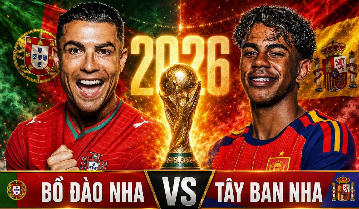 Kết quả b&oacute;ng đ&aacute;, tỷ số Bồ Đ&agrave;o Nha vs T&acirc;y Ban Nha - World Cup 2026: Ronaldo thiết lập kỷ lục?
