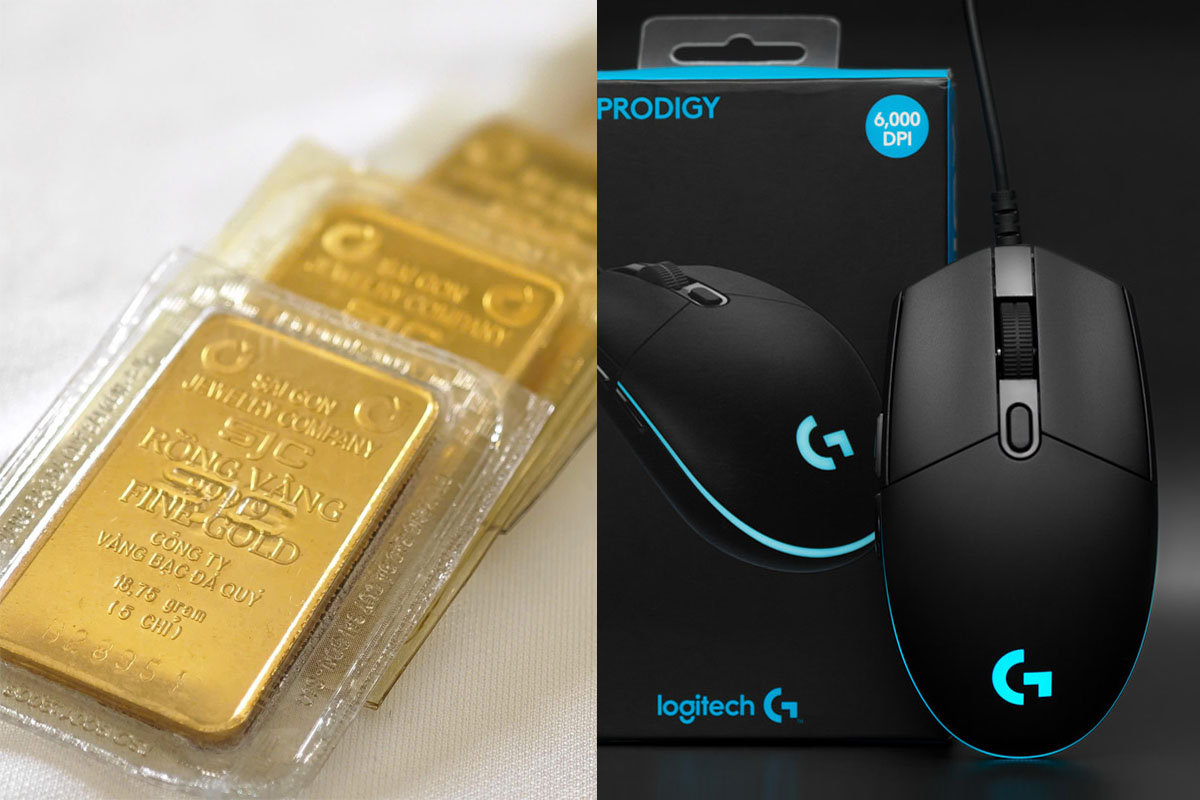 Gi&aacute; v&agrave;ng trong nước ng&agrave;y 6/7 \'im ắng\' lạ thường, chuột gaming Logitech ch&iacute;nh h&atilde;ng gi&aacute; c&oacute; biến động?