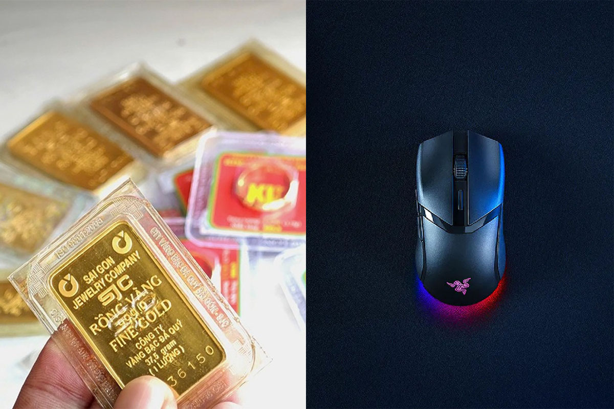 Gi&aacute; v&agrave;ng s&aacute;ng ng&agrave;y 8/7: Diễn biến thất thường, \'bốc hơi\' 1 triệu đồng, chuột gaming Razer gi&aacute; c&oacute; rẻ?