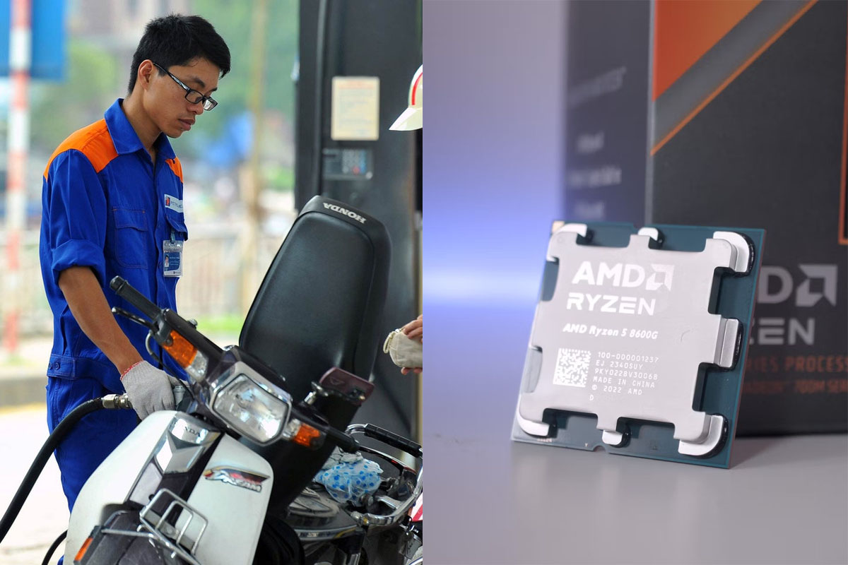 Gi&aacute; xăng dầu ng&agrave;y 8/7: Xăng E10 rẻ như rau, dầu diesel gi&aacute; thấp kỷ lục, CPU AMD Ryzen 5 gi&aacute; ra sao?