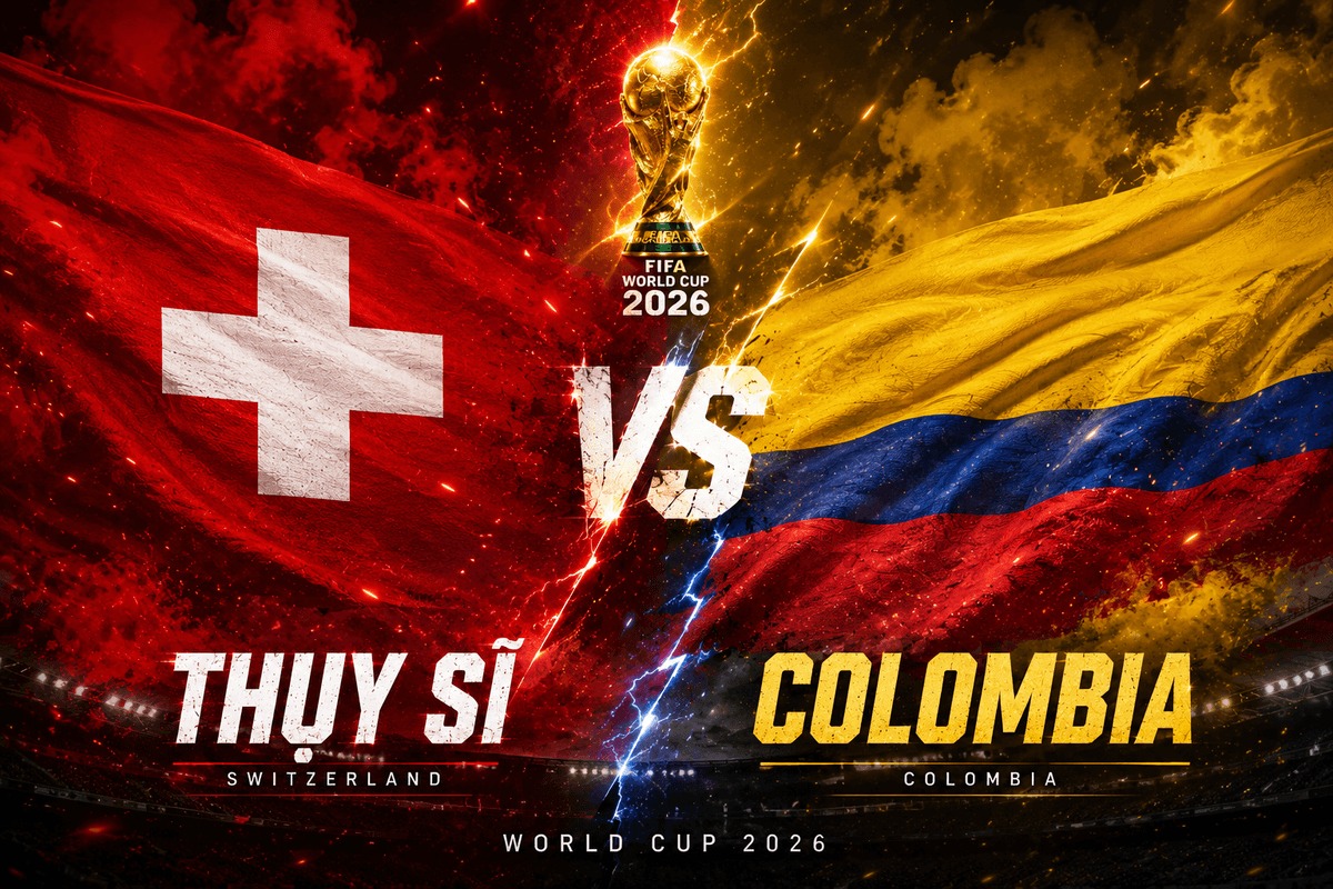 Dự đo&aacute;n kết quả, tỷ số Thuỵ Sĩ vs Colombia - World Cup 2026: Si&ecirc;u m&aacute;y t&iacute;nh nhận định b&oacute;ng đ&aacute; h&ocirc;m nay 7/7
