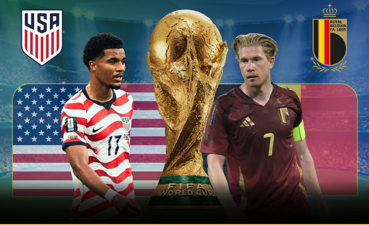 Trực tiếp b&oacute;ng đ&aacute; Mỹ vs Bỉ, 7h ng&agrave;y 7/7 - Link xem trực tiếp World Cup 2026 tr&ecirc;n VTV3 FULL HD