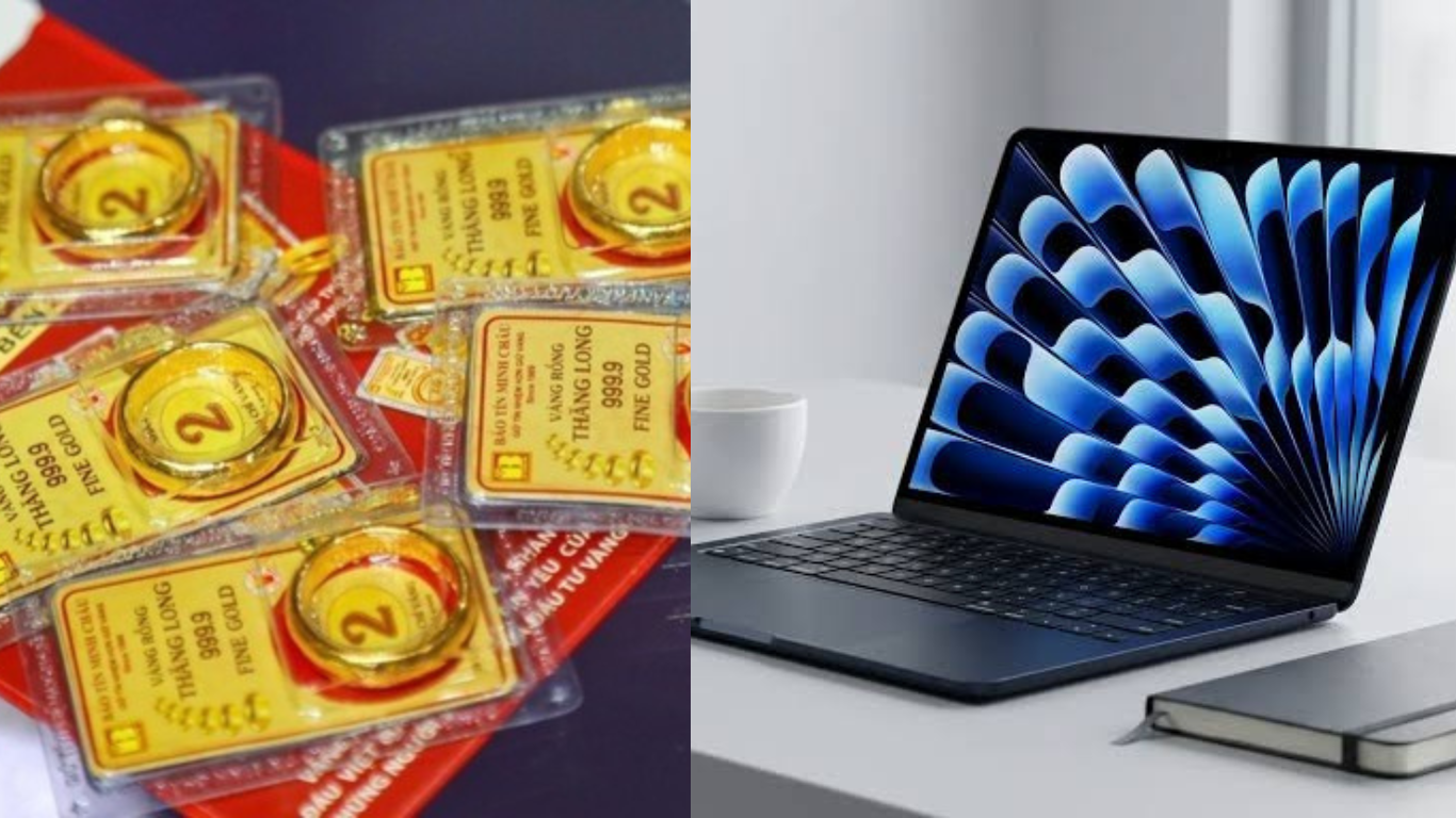 Gi&aacute; v&agrave;ng chiều nay 10/7: V&agrave;ng miếng tăng 1,6 triệu đồng, v&agrave;ng 9999 cũng đua theo, gi&aacute; MacBook Air M5 c&oacute; rẻ?