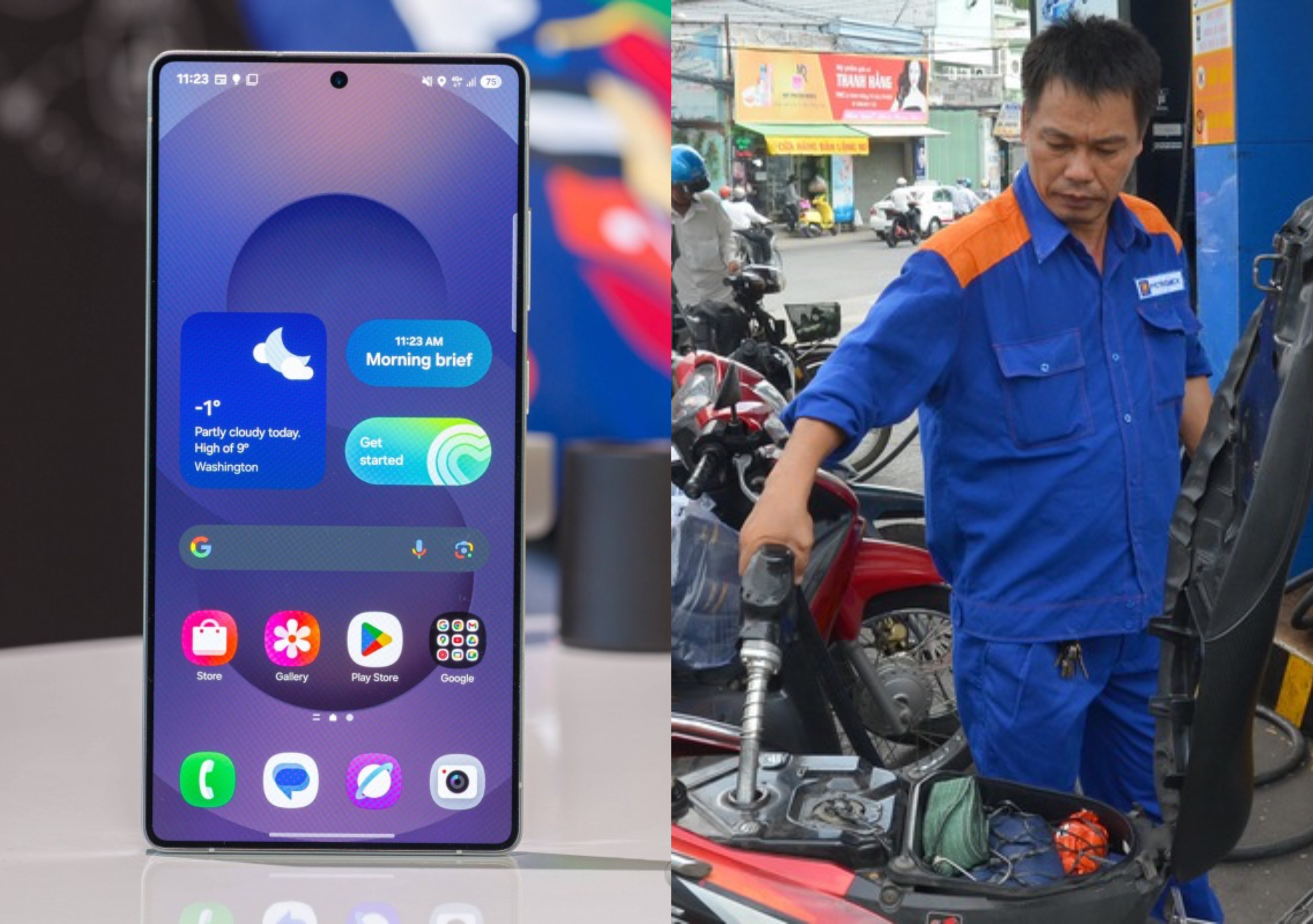 Gi&aacute; xăng dầu h&ocirc;m nay 12/7: Dầu rẻ kỷ lục, xăng E5 chưa đầy 20.000 đồng/l&iacute;t, Galaxy S25 Ultra gi&aacute; ra sao