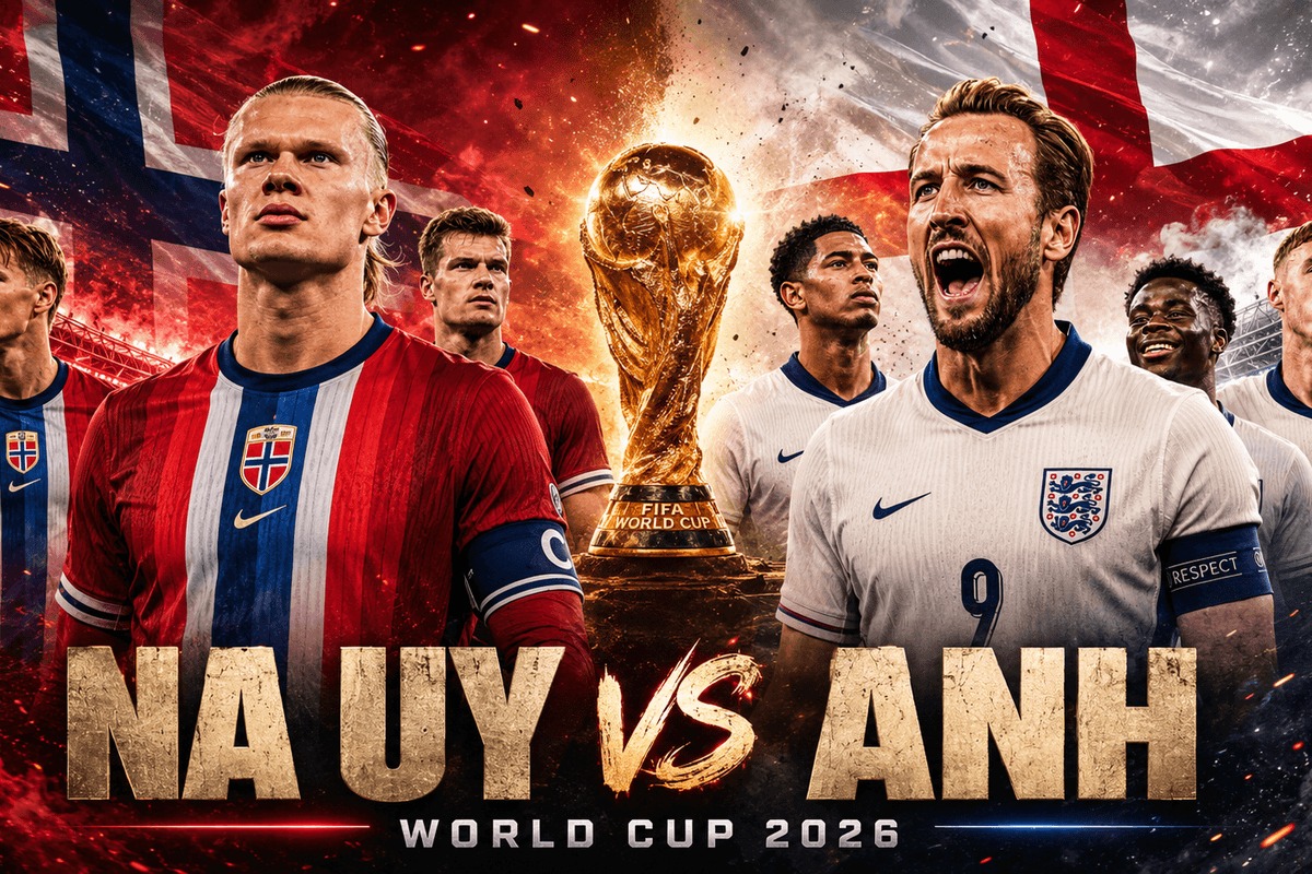 Link xem TRỰC TIẾP b&oacute;ng đ&aacute; Anh vs Na Uy 04h00 ng&agrave;y 12/7 - VTV3, VTV6 trực tiếp World Cup 2026 mới nhất