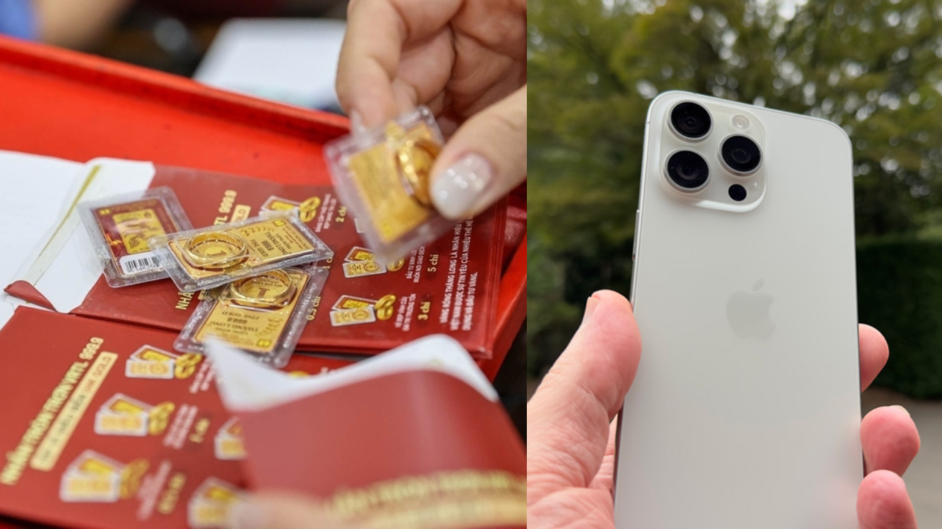 Gi&aacute; v&agrave;ng h&ocirc;m nay tối 13/7 lao dốc cả triệu đồng, ch&ecirc;nh lệch mua b&aacute;n bị nới rộng, gi&aacute; iPhone 15 Pro Max c&oacute; rẻ