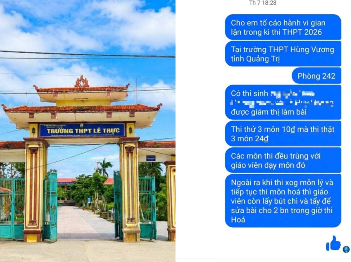 Th&ecirc;m điểm thi ở Quảng Trị bị tố ti&ecirc;u cực: C&oacute; hay kh&ocirc;ng chuyện \'gi&aacute;m thị l&agrave;m b&agrave;i\'?