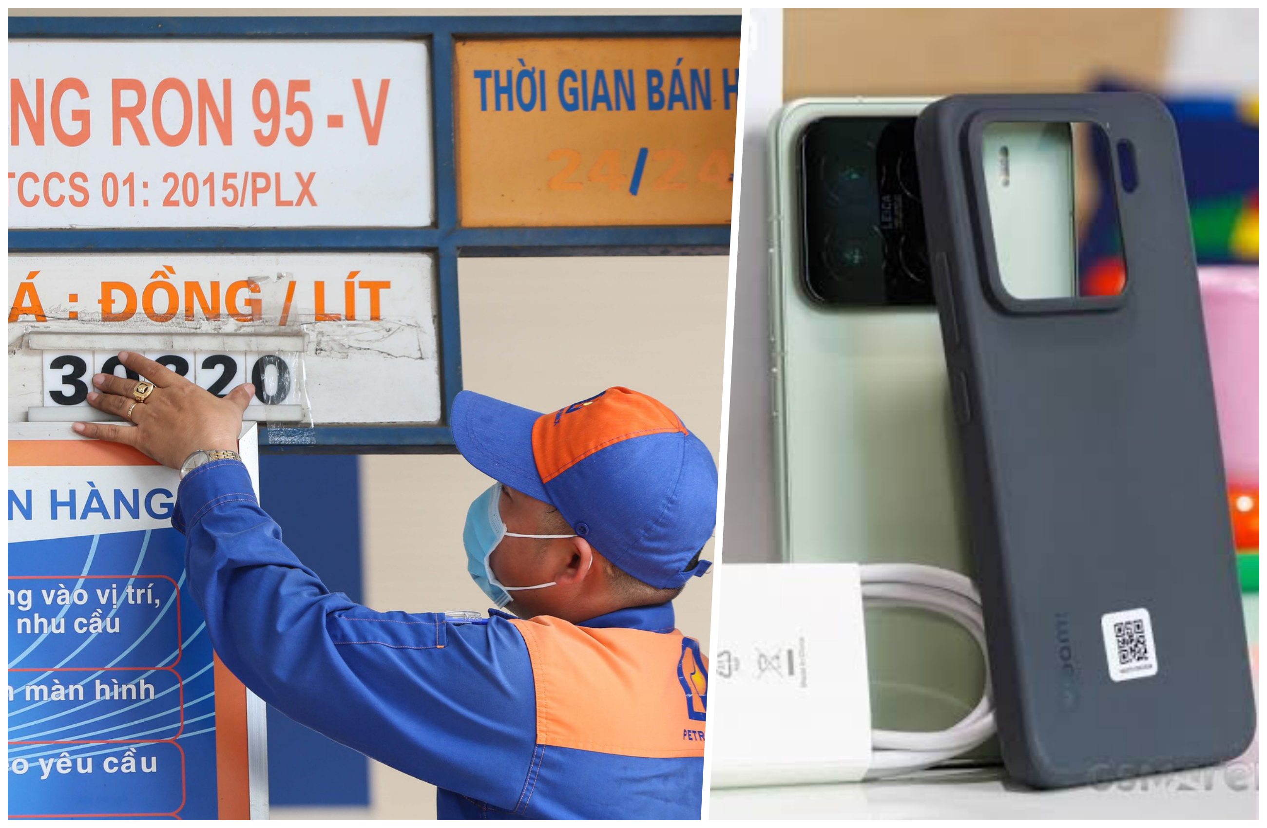 Gi&aacute; xăng dầu 17/5: Đồng loạt tăng mạnh, c&oacute; mặt h&agrave;ng đến 1.580 đồng/l&iacute;t, quỹ b&igrave;nh ổn ra tay, Xiaomi 15 rớt đến 9 triệu 