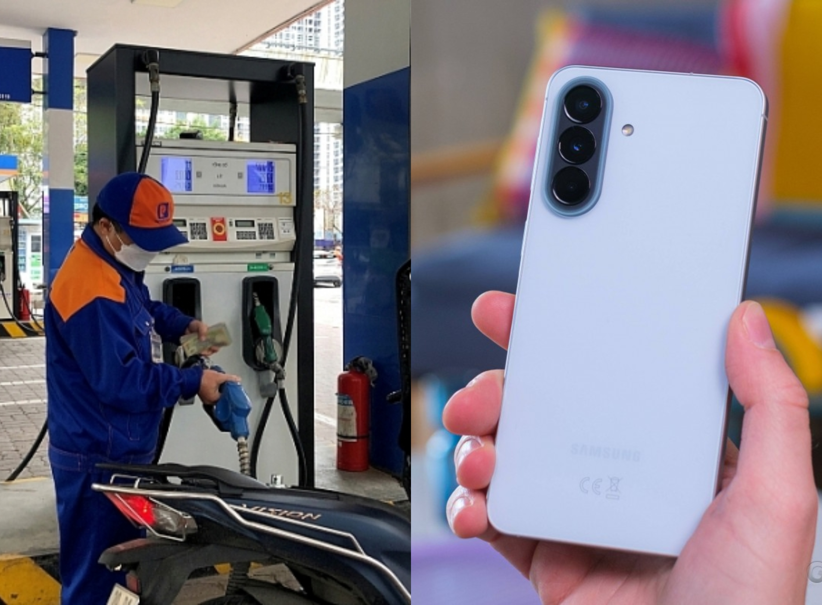 Gi&aacute; xăng dầu h&ocirc;m nay chiều 17/7: Dầu neo ở mức cao, xăng E5, E10 trong nước vẫn rẻ, Galaxy A57 rẻ b&egrave;o