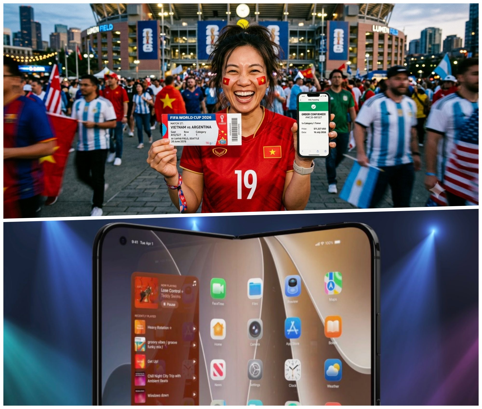 Cho&aacute;ng v&aacute;ng với gi&aacute; v&eacute; chung kết World Cup 2026: Đạt đỉnh lịch sử, tiệm cận 1 tỷ USD? Gi&aacute; iPhone Ultra đắt vẫn ch&aacute;y h&agrave;ng