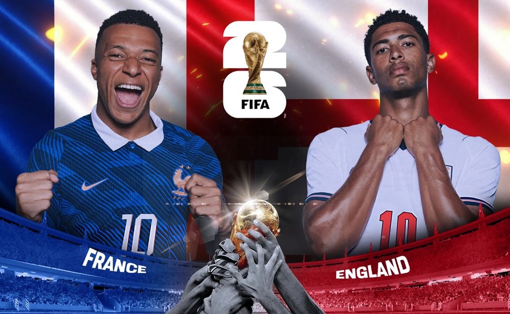 Dự đo&aacute;n tỷ số, kết quả Ph&aacute;p vs Anh - World Cup 2026: Mbappe, Bellingham tranh gi&agrave;y V&agrave;ng