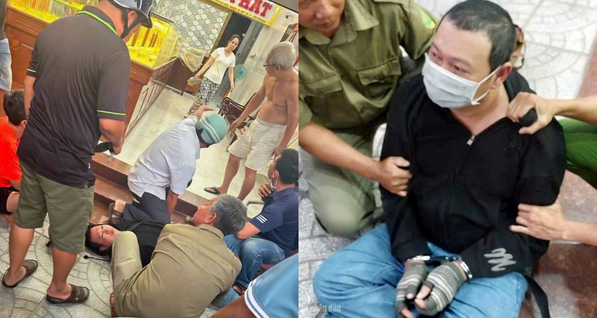 Lời khai đối tượng liều lĩnh mang b&uacute;a đi cướp tiệm v&agrave;ng ở Cần Thơ, bị bắt giữ ngay tại trận