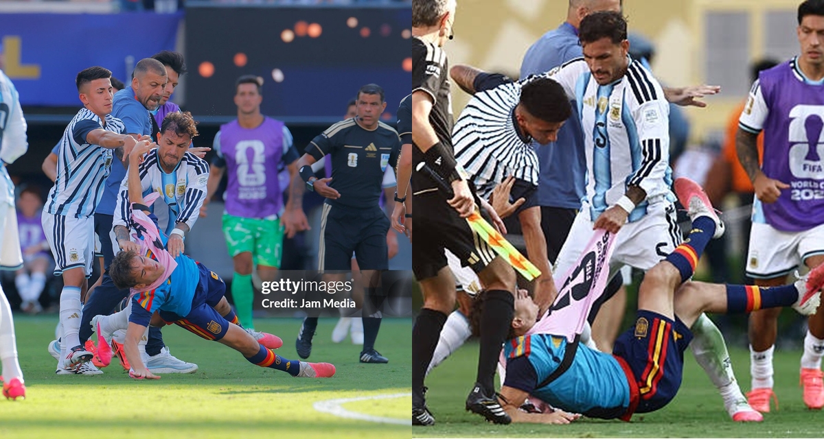 Nguồn cơn khiến cầu thủ Argentina lao v&agrave;o đ&aacute;nh đội bạn sau khi hết giờ, nhiều người bất ngờ đ&ograve;i &lsquo;quay xe&rsquo;