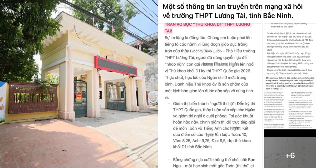 Diễn biến mới vụ thủ khoa D01 l&agrave; con hiệu ph&oacute; bị tố được gi&aacute;m thị giải đề gi&uacute;p ngay trong ph&ograve;ng thi