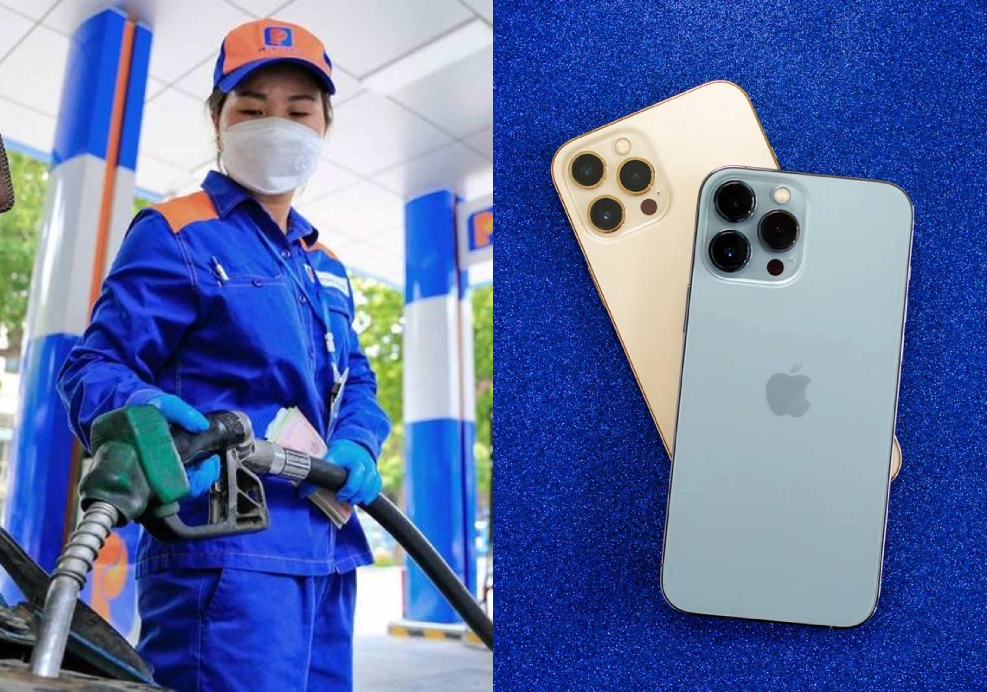 Gi&aacute; xăng dầu trưa 22/7: Tăng kh&ocirc;ng ngừng, xăng E5, E10 vẫn rẻ hơn 10,000 đồng/l&iacute;t, iPhone 13 gi&aacute; ra sao?