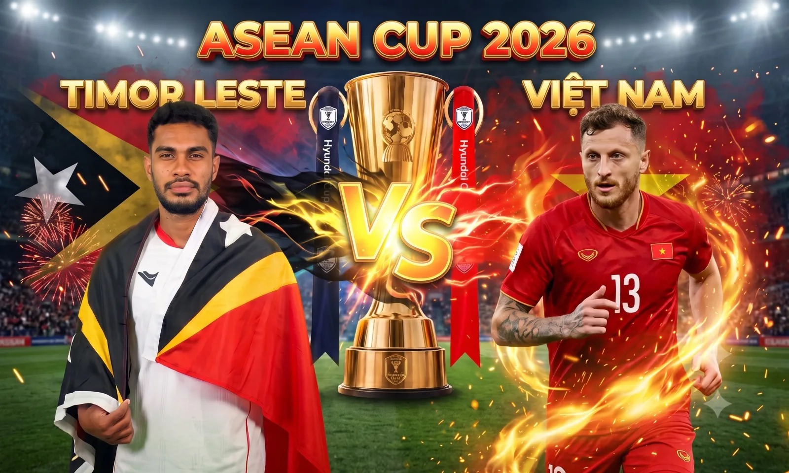 Th&agrave;nh t&iacute;ch đối đầu ĐT Việt Nam vs ĐT Timor Leste - Nhận định b&oacute;ng đ&aacute; ASEAN Cup 2026: Chờ cột mốc mới