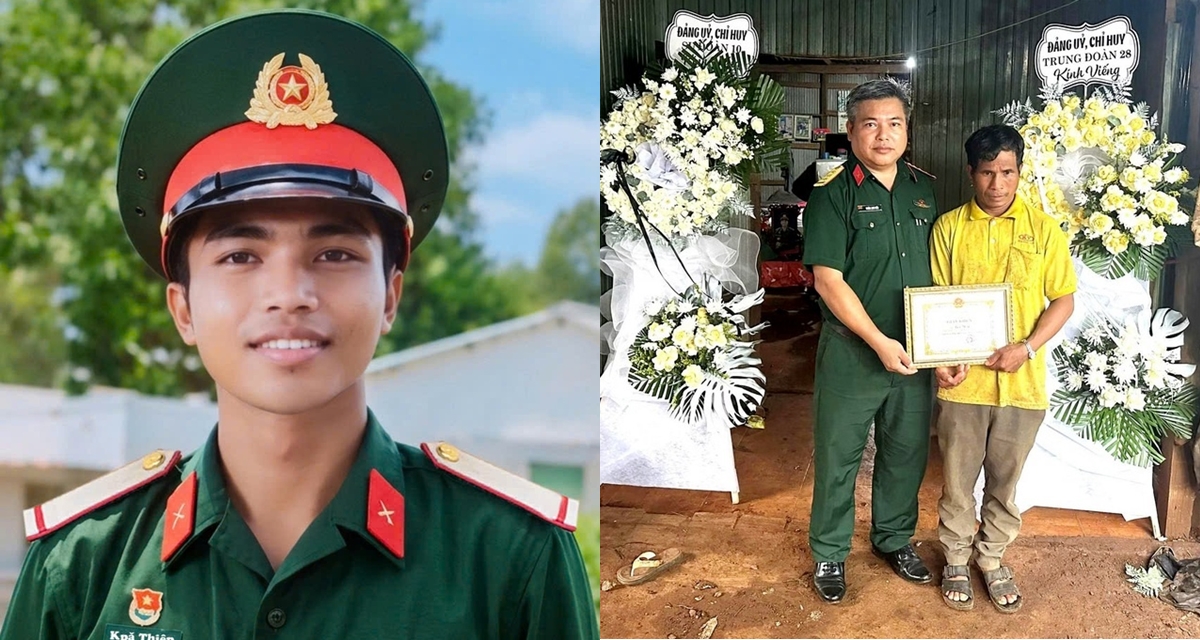 Danh t&iacute;nh chiến sĩ Qu&acirc;n đo&agrave;n 34 hy sinh trong thời gian nghỉ ph&eacute;p v&igrave; dũng cảm cứu 2 người d&acirc;n