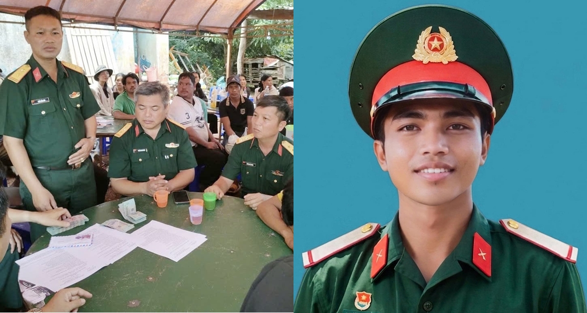 Chiến sĩ hy sinh khi cứu 2 người bị điện giật được truy thăng qu&acirc;n h&agrave;m vượt bậc