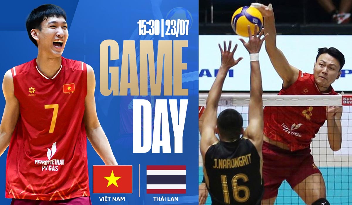 Link xem trực tiếp b&oacute;ng chuyền Việt Nam vs Th&aacute;i Lan h&ocirc;m nay 23/7 - Trực tiếp SEA V.Cup 2026