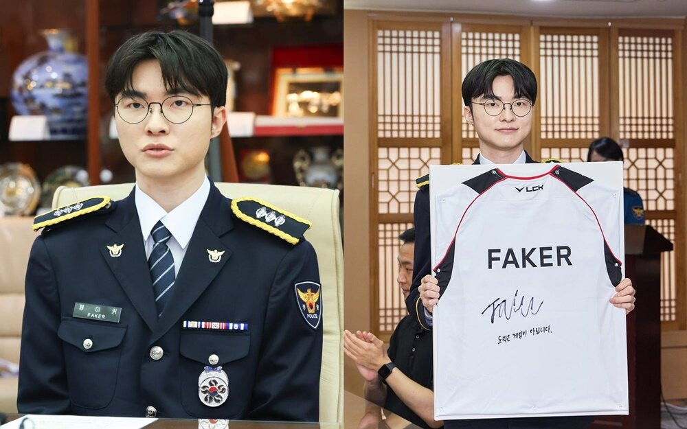 Vừa l&agrave;m tuyển thủ, vừa l&agrave;m \'c&aacute;n bộ\', Faker ch&iacute;nh thức được bổ nhiệm chức vụ đặc biệt trong lực lượng cảnh s&aacute;t H&agrave;n Quốc