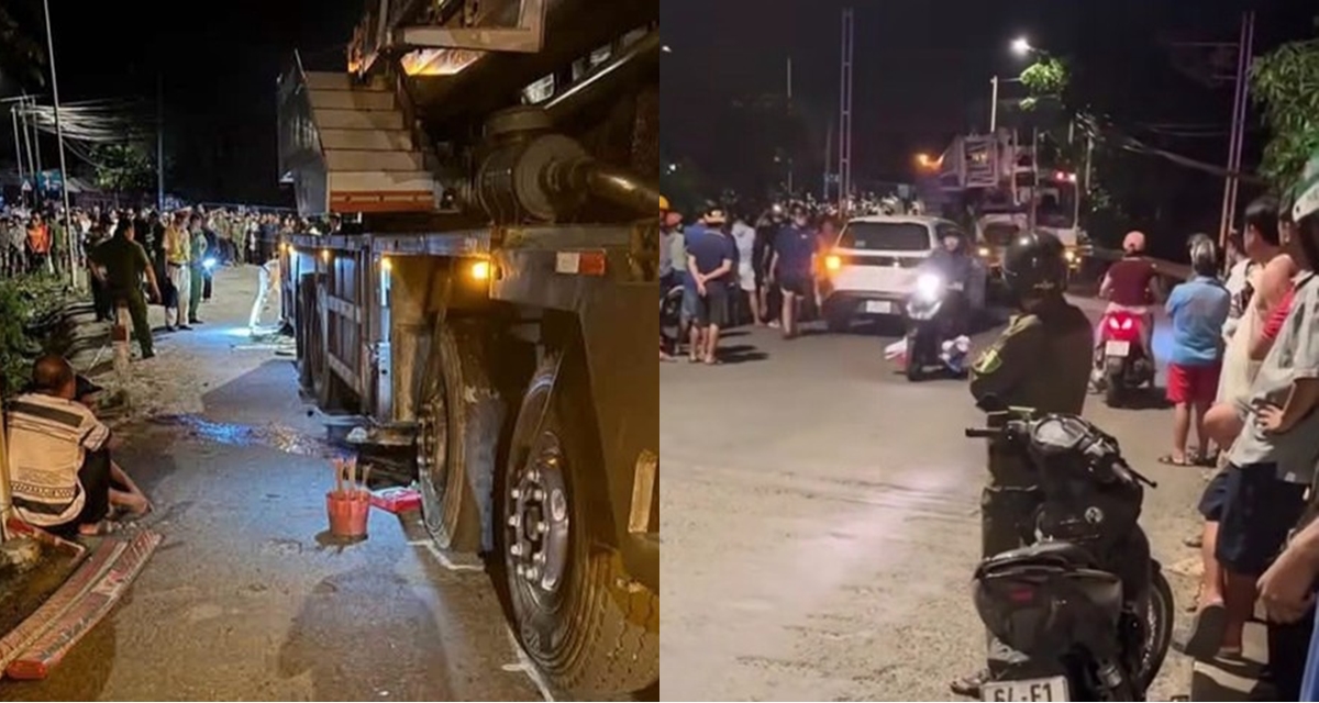 Vĩnh Long: Hiện trường 2 thiếu ni&ecirc;n 15 tuổi tử vong tr&ecirc;n đường, nguy&ecirc;n nh&acirc;n li&ecirc;n quan đến xe cẩu