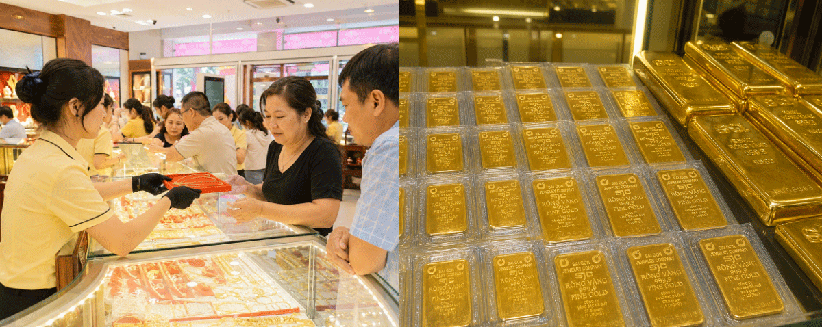 Cập nhật gi&aacute; v&agrave;ng h&ocirc;m nay 27/7 (trưa 27/7): SJC v&agrave; v&agrave;ng nhẫn tăng mạnh mốc ấn tượng, dự b&aacute;o gi&aacute; v&agrave;ng