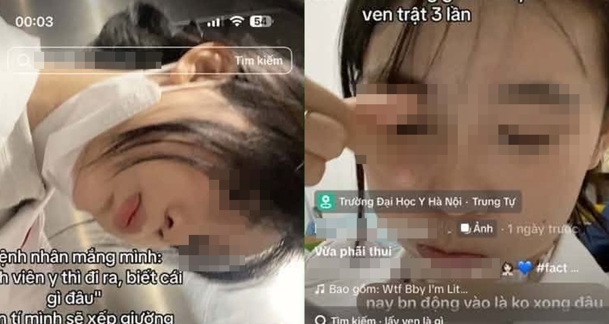 CĐM t&igrave;m ra nữ sinh ng&agrave;nh Y &lsquo;khoe c&aacute;ch xử l&yacute; bệnh nh&acirc;n&rsquo; phản cảm: Lấy ven trật 3 lần, xếp giường trong g&oacute;c?