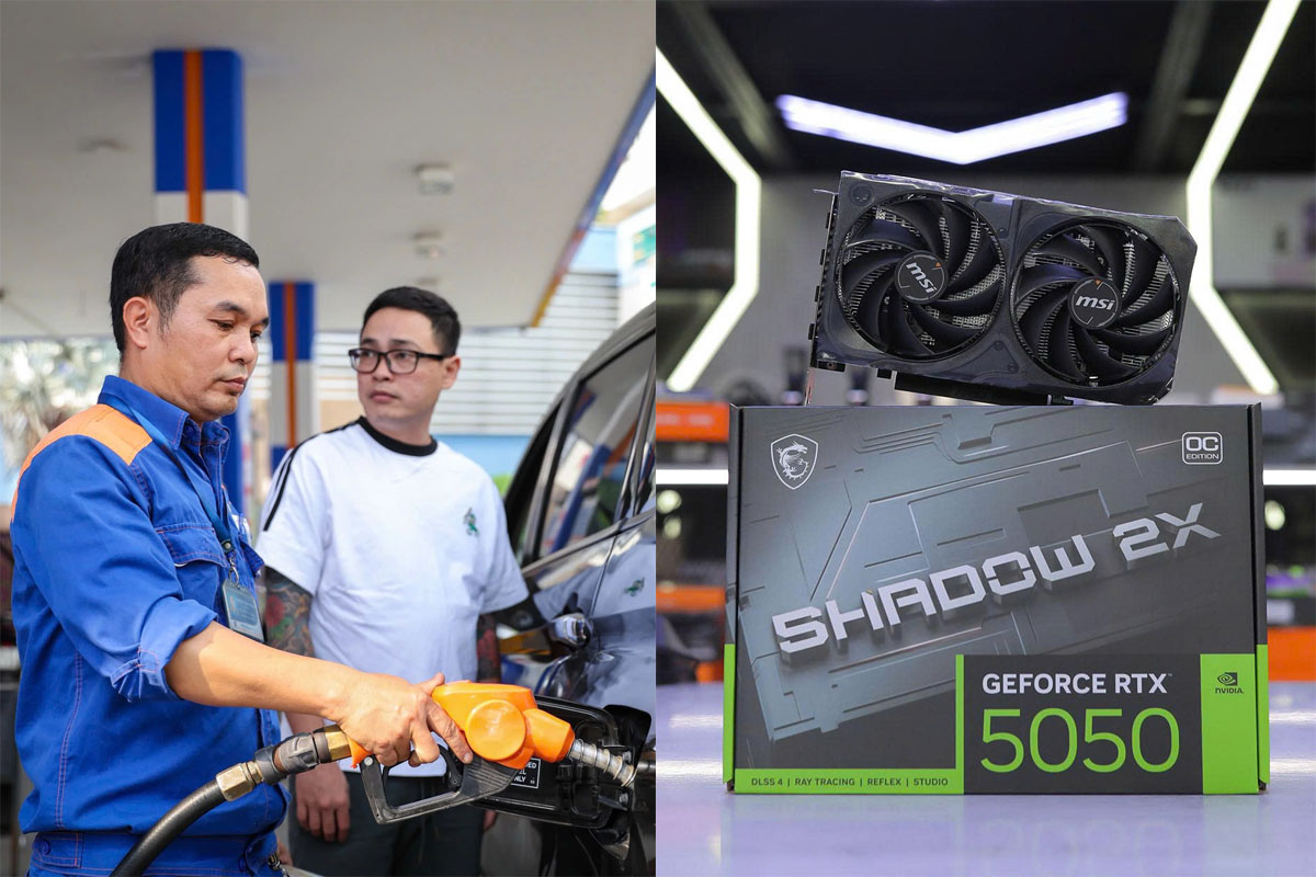 Gi&aacute; xăng dầu ng&agrave;y 28/7: Xăng RON92 rẻ hơn gần 10.000 đồng so với đỉnh, card đồ họa RTX 5050 gi&aacute; ra sao?