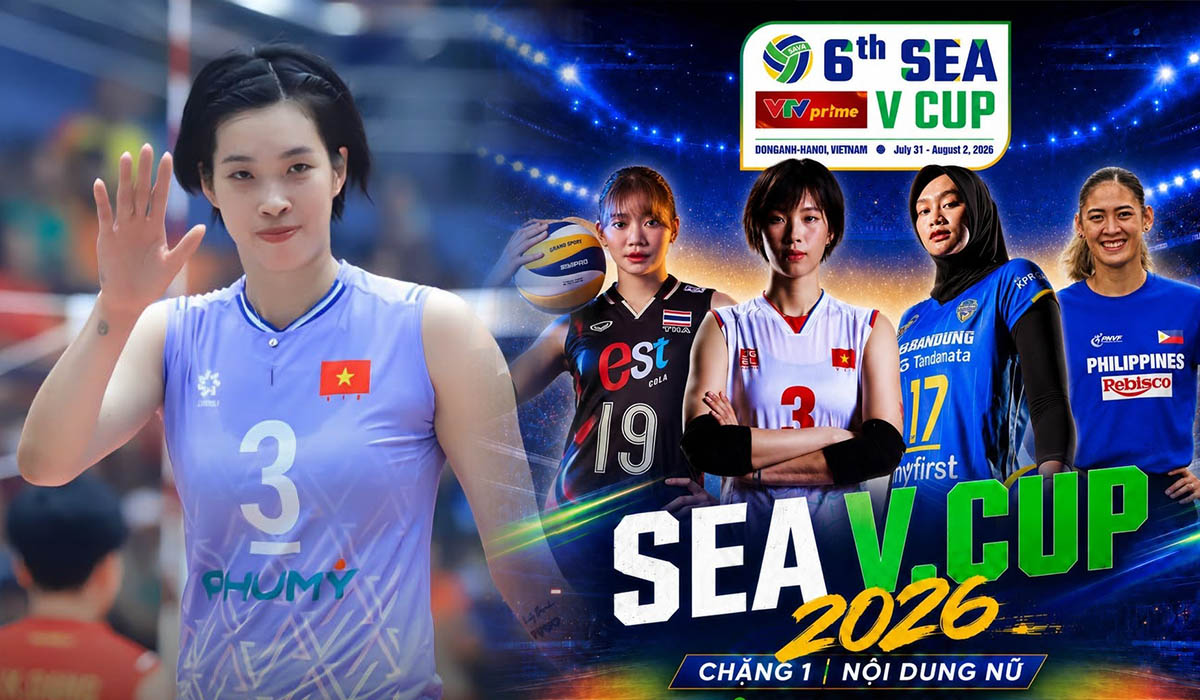 Xem TRỰC TIẾP b&oacute;ng chuyền nữ SEA V.Cup 2026 ở đ&acirc;u, k&ecirc;nh n&agrave;o? VTV ph&aacute;t s&oacute;ng b&oacute;ng chuyền nữ Việt Nam