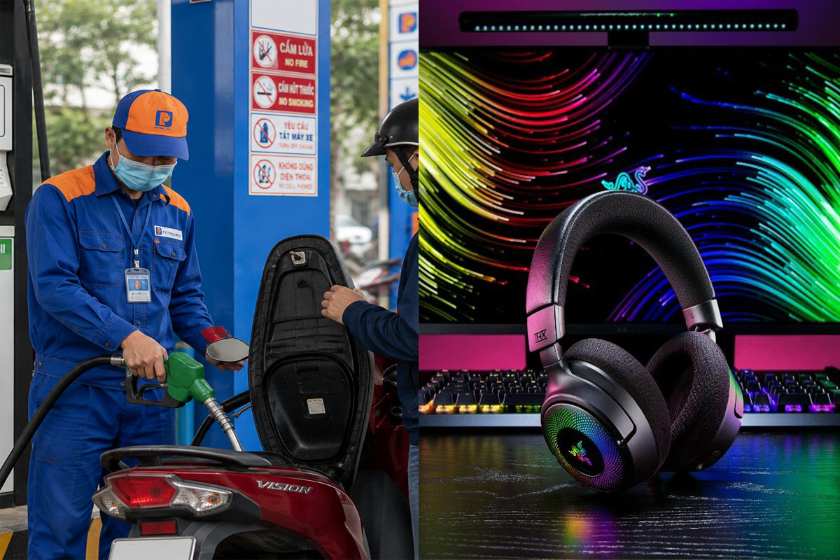 Gi&aacute; xăng dầu ng&agrave;y 29/7 tiếp tục tăng mạnh, c&oacute; mặt h&agrave;ng tăng hơn 2.400 đồng, tai nghe gaming Razer c&oacute; rẻ?