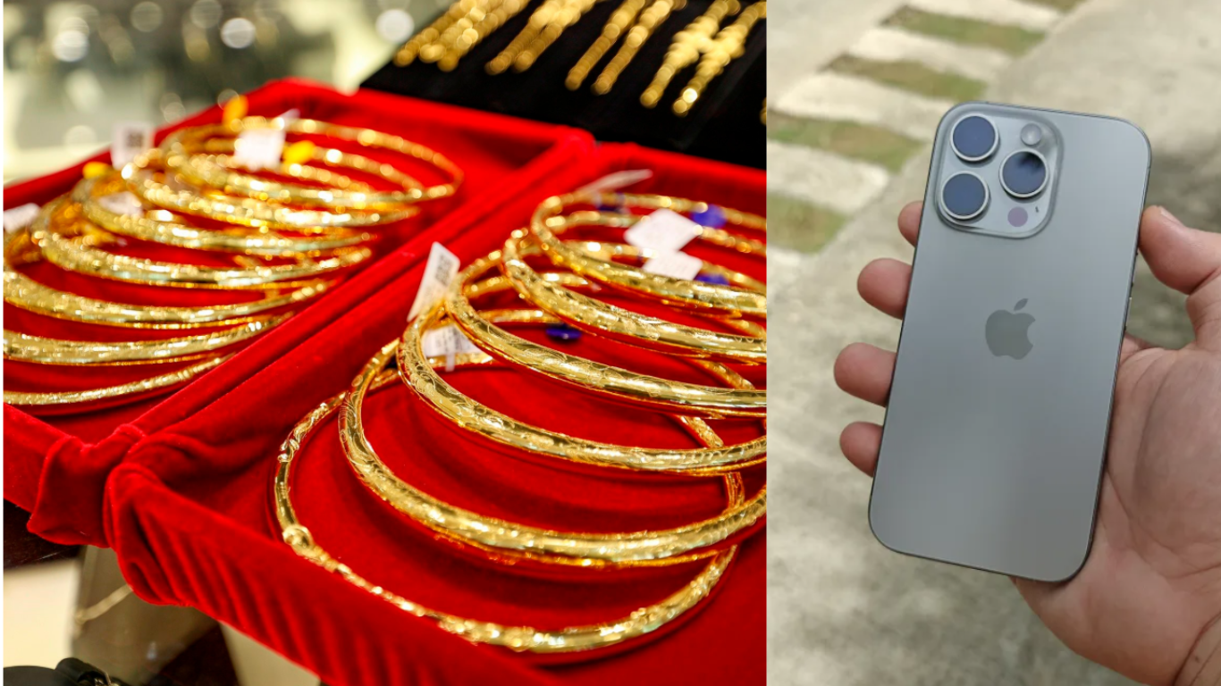 Gi&aacute; v&agrave;ng h&ocirc;m nay trưa 31/7 tăng mạnh, v&igrave; sao gi&aacute; v&agrave;ng tăng nhưng người mua vẫn lỗ, iPhone 16 Pro c&oacute; rẻ?