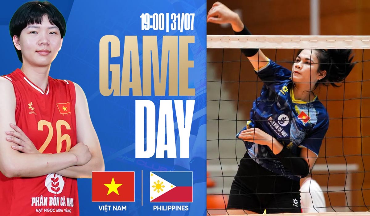 Lịch thi đấu b&oacute;ng chuyền h&ocirc;m nay 31/7: Tuyển b&oacute;ng chuyền nữ Việt Nam đấu Philippines tại SEA V.Cup 2026