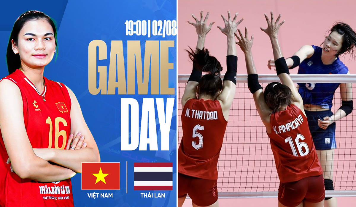 Lịch thi đấu b&oacute;ng chuyền h&ocirc;m nay 2/8: Tuyển b&oacute;ng chuyền nữ Việt Nam đại chiến Th&aacute;i Lan - SEA V.Cup 2026