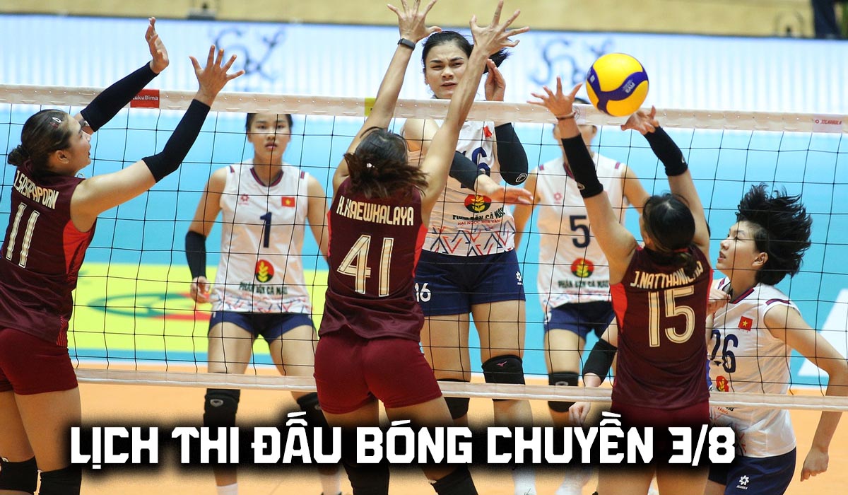 Lịch thi đấu b&oacute;ng chuyền h&ocirc;m nay 3/8: Tuyển b&oacute;ng chuyền nữ Việt Nam t&aacute;i đấu Th&aacute;i Lan ở SEA V.Cup khi n&agrave;o?