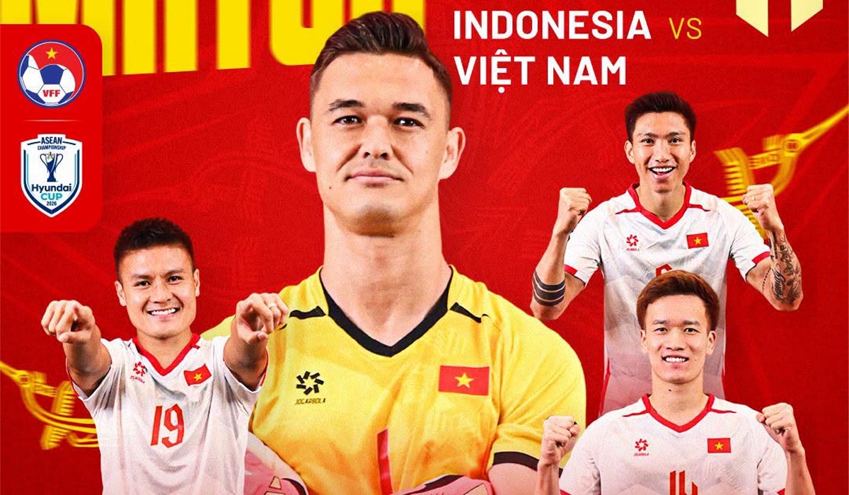 Xem trực tiếp b&oacute;ng đ&aacute; Indonesia vs Việt Nam ở đ&acirc;u, k&ecirc;nh n&agrave;o? Link trực tiếp AFF Cup 2026 h&ocirc;m nay