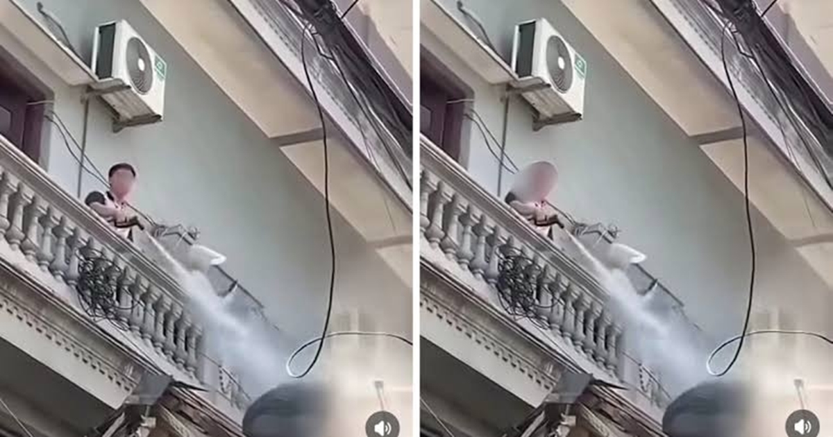 C&aacute;i kết đắng cho người đ&agrave;n &ocirc;ng ở H&agrave; Nội d&ugrave;ng v&ograve;i cao &aacute;p xịt thợ x&acirc;y nh&agrave; h&agrave;ng x&oacute;m để cản trở