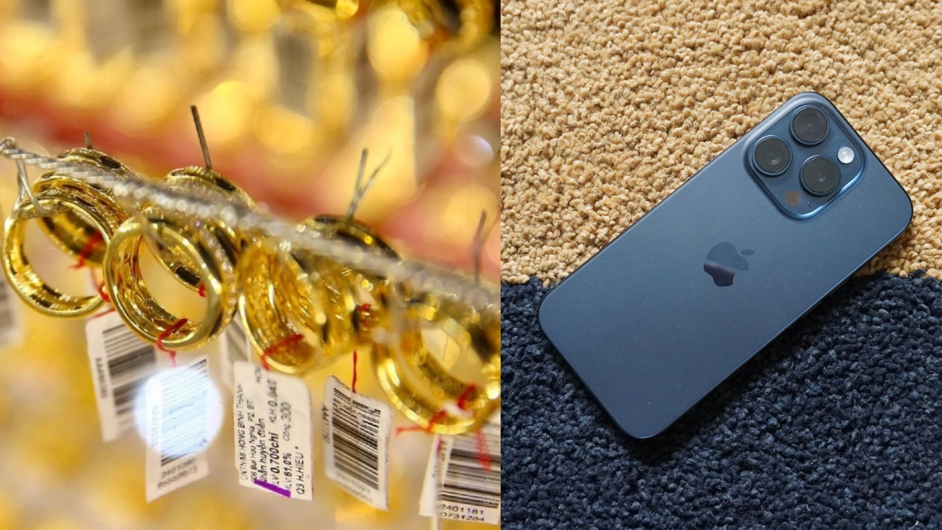 Gi&aacute; v&agrave;ng h&ocirc;m nay tối 5/8: V&agrave;ng nhẫn vượt 143 triệu đồng, v&agrave;ng SJC neo cao, gi&aacute; iPhone 15 Pro rẻ b&egrave;o