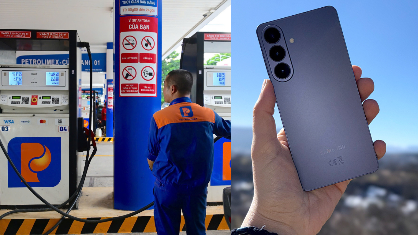 Gi&aacute; xăng dầu h&ocirc;m nay tối 5/8: Xăng E10, E5 tăng 3 tuần li&ecirc;n tiếp, sắp hạ nhiệt, gi&aacute; Samsung S26 Plus ra sao?
