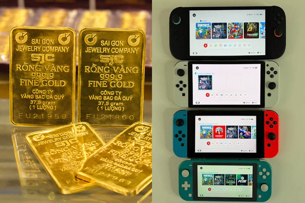 Gi&aacute; v&agrave;ng tối 5/8: Tổng kết sau một ng&agrave;y tăng mạnh, m&aacute;y chơi game Nintendo Switch gi&aacute; thấp đột biến