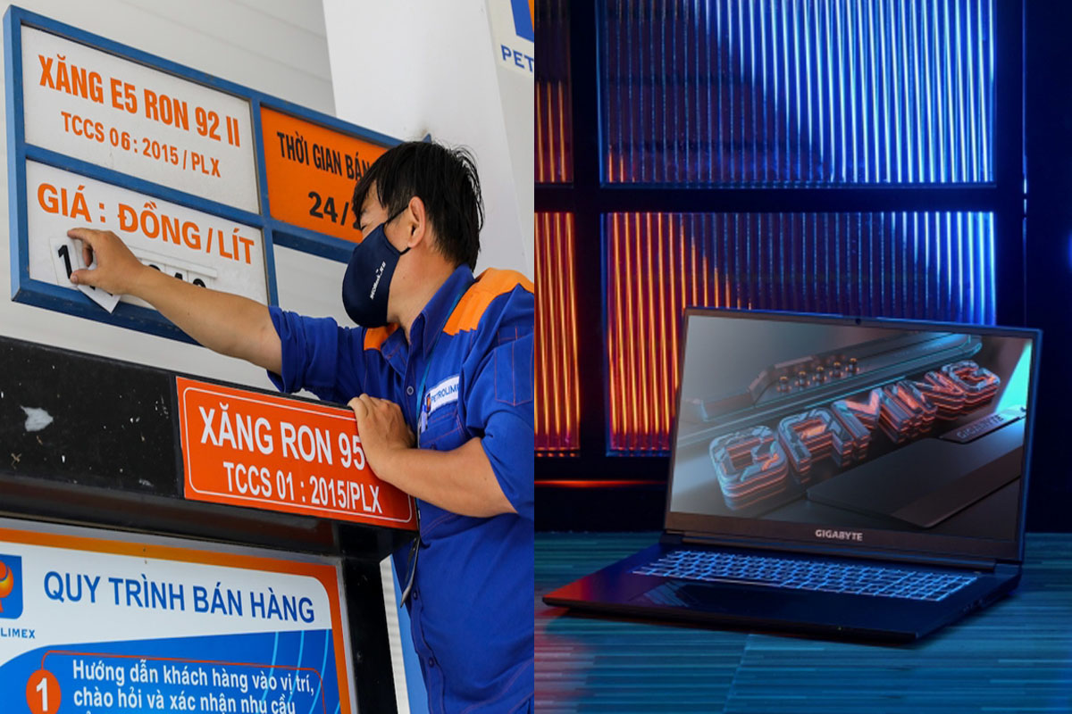 Gi&aacute; xăng dầu chiều 6/8: Xăng E5, E10 đồng loạt giảm trong kỳ mới, laptop gaming Gigabyte gi&aacute; rẻ cực hời