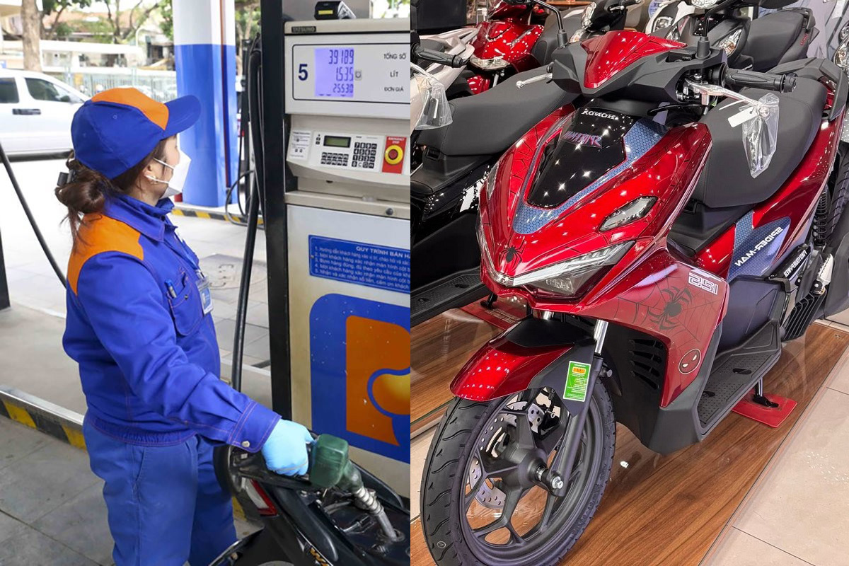 Gi&aacute; xăng dầu trưa nay 7/8: E10 RON95 v&agrave; E5 RON92 \'rộng cửa\' về 17.000 đồng, Diesel \'rẻ như rau\', Honda Air Blade cực rẻ