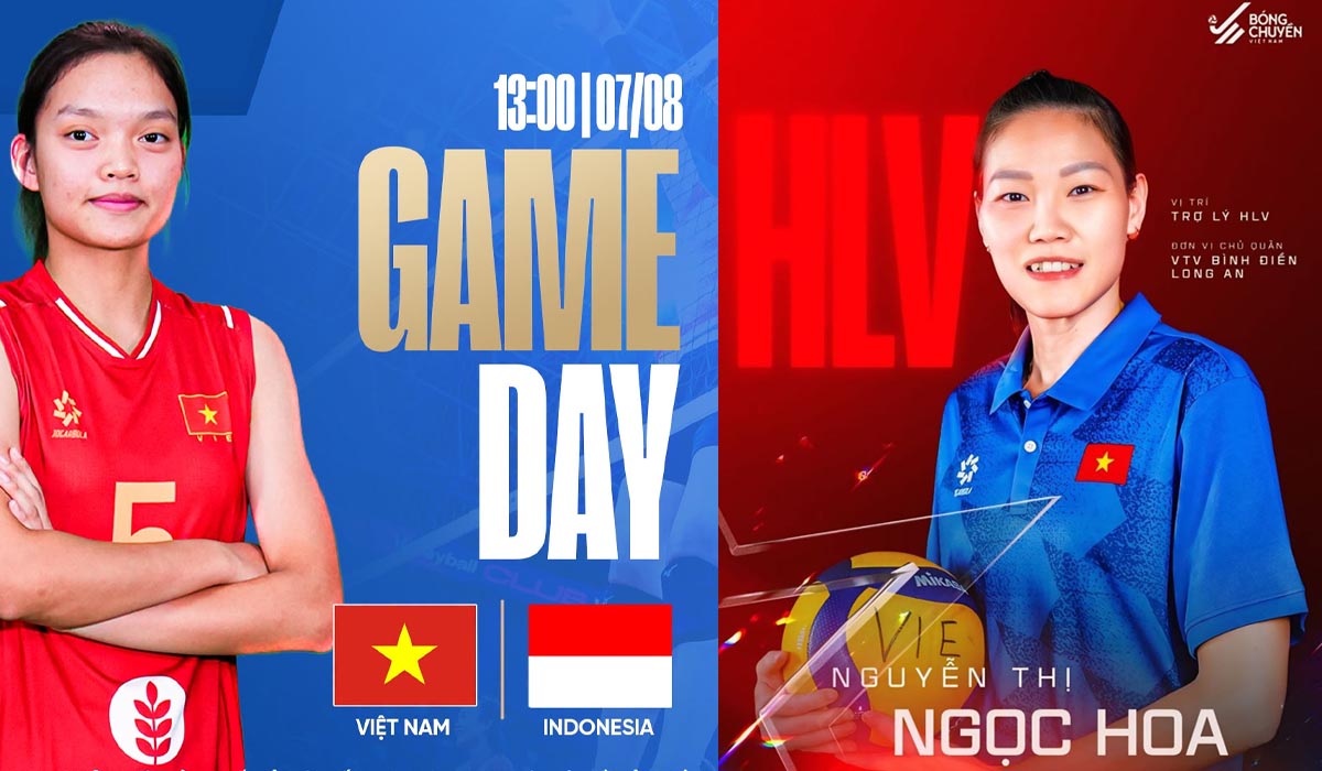 Lịch thi đấu b&oacute;ng chuyền h&ocirc;m nay 7/8: Tuyển b&oacute;ng chuyền nữ Việt Nam thắng dễ Indonesia ở chặng 2 SEA V.Cup 2026?