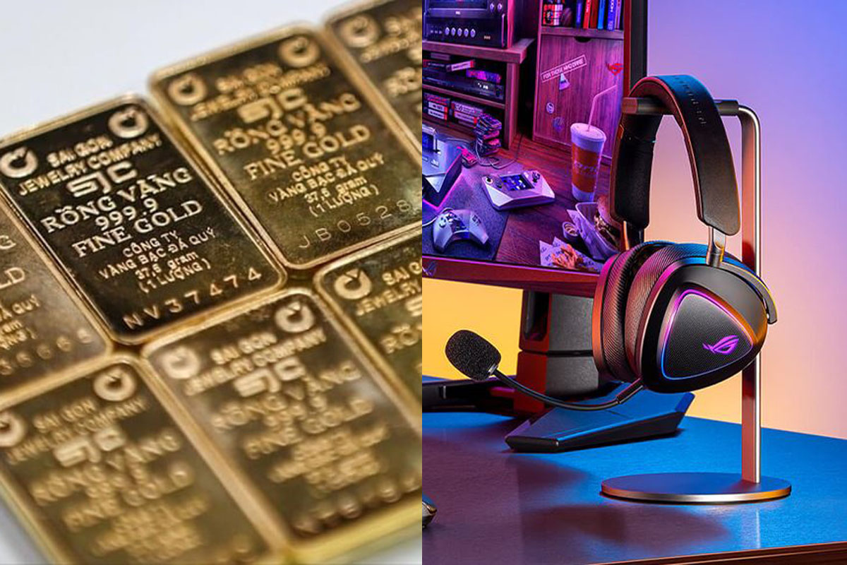 Gi&aacute; v&agrave;ng ng&agrave;y 7/8: G&atilde;y đ&agrave; tăng, giảm th&ecirc;m 500.000 đồng/lượng, tai nghe gaming Asus gi&aacute; c&oacute; rẻ?