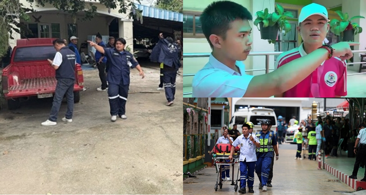 Khoảnh khắc học sinh Th&aacute;i Lan lẩn trốn kẻ xả s&uacute;ng lớp 9, ph&aacute;t hiện g&igrave; trong ba l&ocirc; của đối tượng?