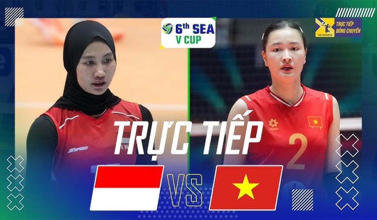 Xem trực tiếp b&oacute;ng chuyền nữ Việt Nam vs Indonesia ở đ&acirc;u, k&ecirc;nh n&agrave;o? Link xem SEA V.Cup 2026 mới nhất