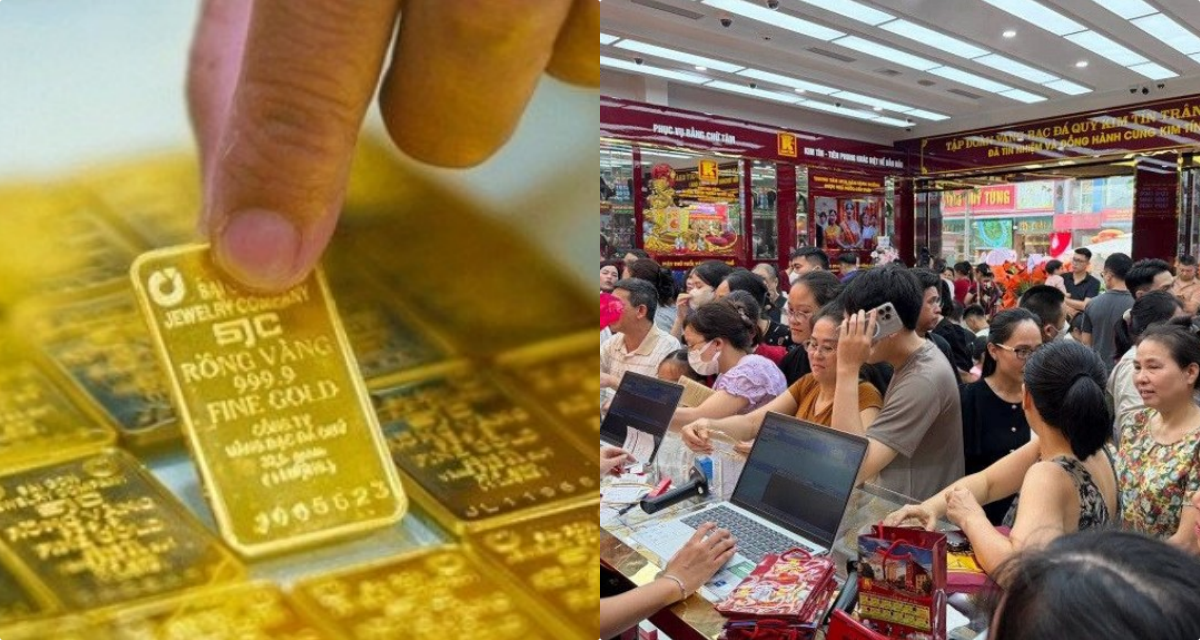 Gi&aacute; v&agrave;ng h&ocirc;m nay trưa 8/8: V&agrave;ng SJC nhẫn trơn 9999 \'phi nước đại\', phe b&aacute;n h&ograve;a vốn &aacute;p đảo phe mua