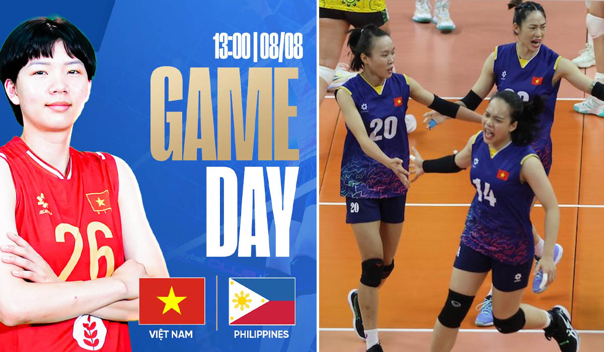 Link xem trực tiếp b&oacute;ng chuyền nữ Việt Nam vs Philippines 13h ng&agrave;y 8/8 - VTV trực tiếp SEA V.Cup 2026