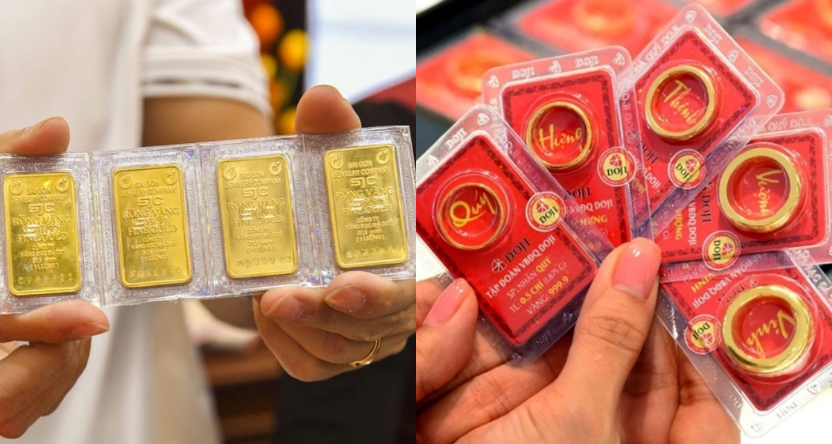 Gi&aacute; v&agrave;ng h&ocirc;m nay 8/8: V&agrave;ng miếng SJC đồng loạt lao dốc, chỉ 1 thương hiệu tăng, 1 chỉ v&agrave;ng bao nhi&ecirc;u?