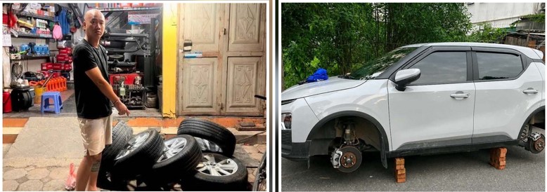 H&agrave; Nội: Lời khai của g&atilde; đ&agrave;n &ocirc;ng trộm 2 b&aacute;nh xe &ocirc; t&ocirc; tại khu đ&ocirc; thị Thanh H&agrave;, l&yacute; lịch g&acirc;y bất ngờ